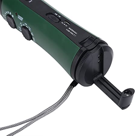 Dynamo Flashnight Latarka na korbę LED+ Radio AM/FM z powerbankiem - obrazek 4