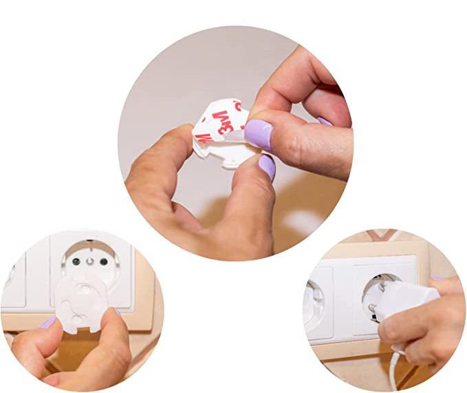 VegMai Zaślepki gniazdek zabezpieczenie blokada gniazd 10szt - obrazek 2