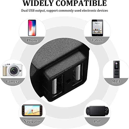 VOSAREA Wodoodporna ładowarka motocyklowa USB Kierownica Tylne - obrazek 4