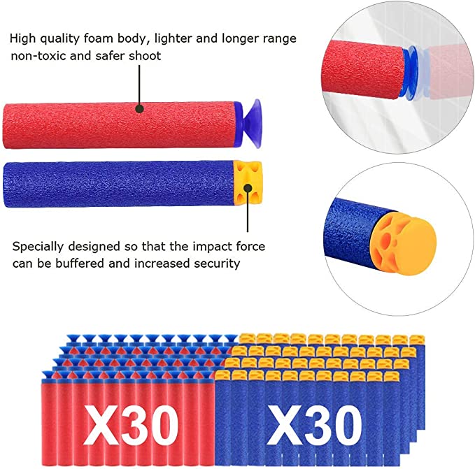 Pistolet na piankowe strzałki i rzutki - obrazek 3