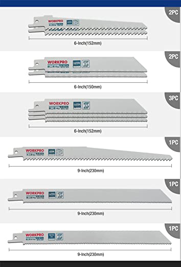 WORKPRO Brzeszczoty do piły szablastej 10szt - obrazek 5