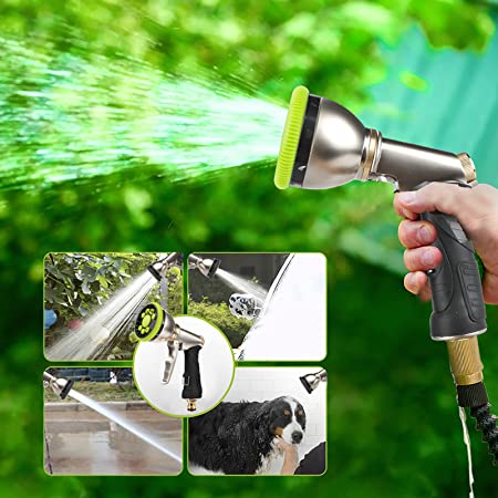Zraszacz wody pistolet na wąż ogrodowy 9-funkcyjny - obrazek 6