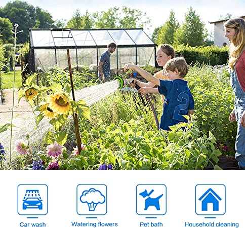 Zraszacz wody pistolet na wąż ogrodowy 9-funkcyjny - obrazek 3