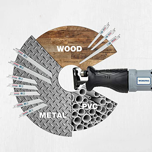 WORKPRO Brzeszczoty do piły szablastej 10szt - obrazek 6