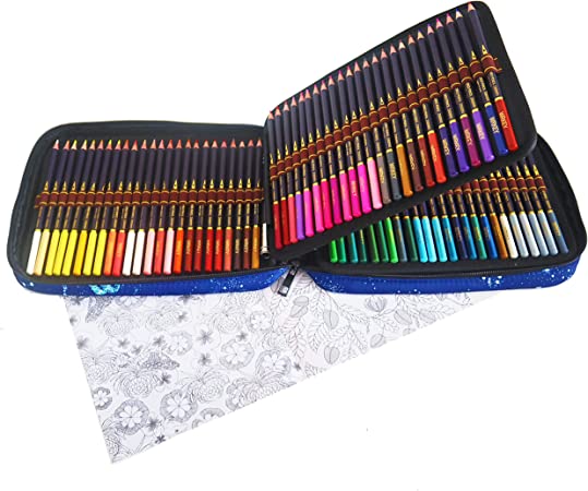 Duży zestaw kredek do kolorowania w piórniku 120szt - obrazek 2