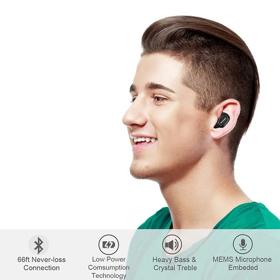 LECCER Słuchawki bezprzewodowe Bluetooth 5.0 - obrazek 6