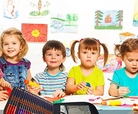 Duży zestaw kredek do kolorowania w piórniku 120szt - obrazek 3