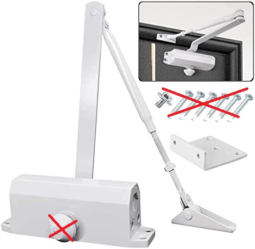 SAMOZAMYKACZ DO DRZWI BIAŁY - obrazek 3