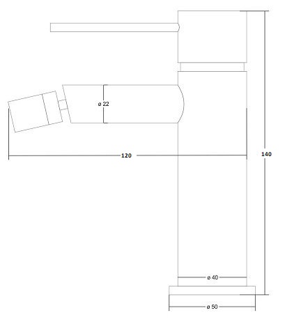 BONADE KRAN BATERIA BIDETOWA CHROM - obrazek 4