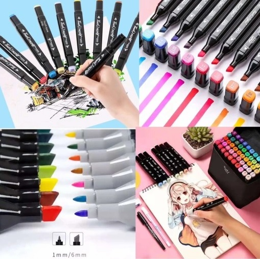 Flamastry dwustronne Touch 60 sztuk - obrazek 2