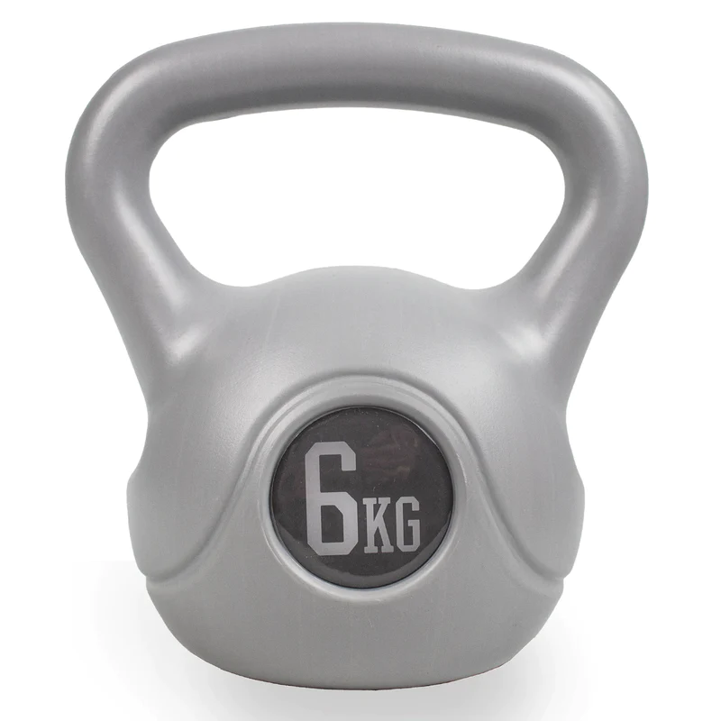 KETTLEBELL ODWAŻNIK KETLA FITNESS SZARY 6 KG