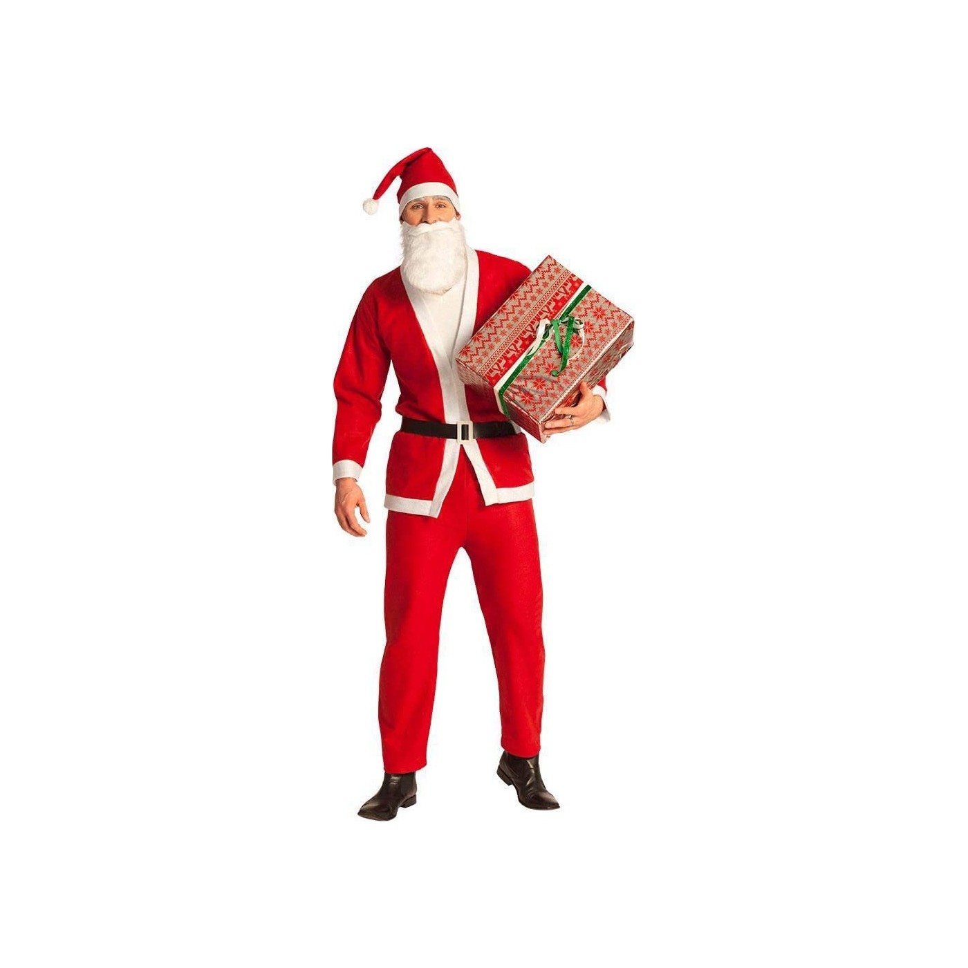 Kostium Świętego Mikołaja, czerwono-biały, M/L - obrazek 2