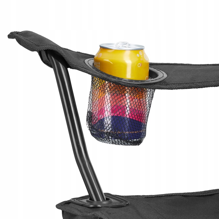 Krzesło 2szt turystyczne z oparciem TecTake czarny - obrazek 6