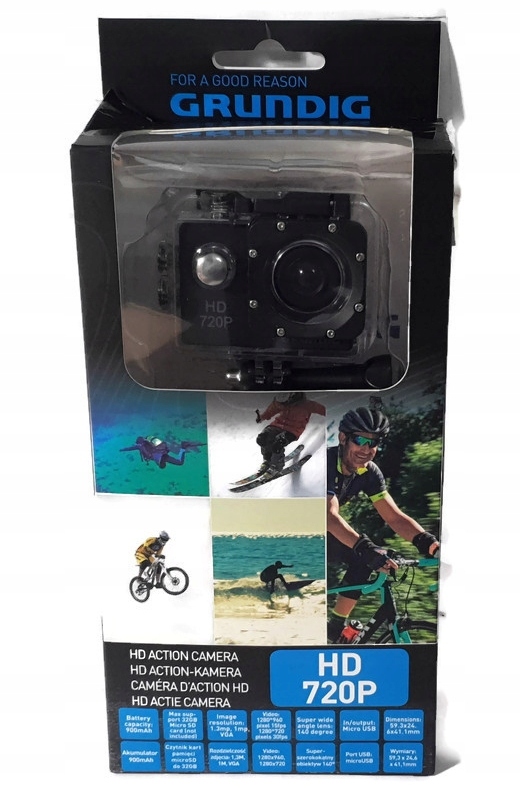 Kamera sportowa grundig HD 720p