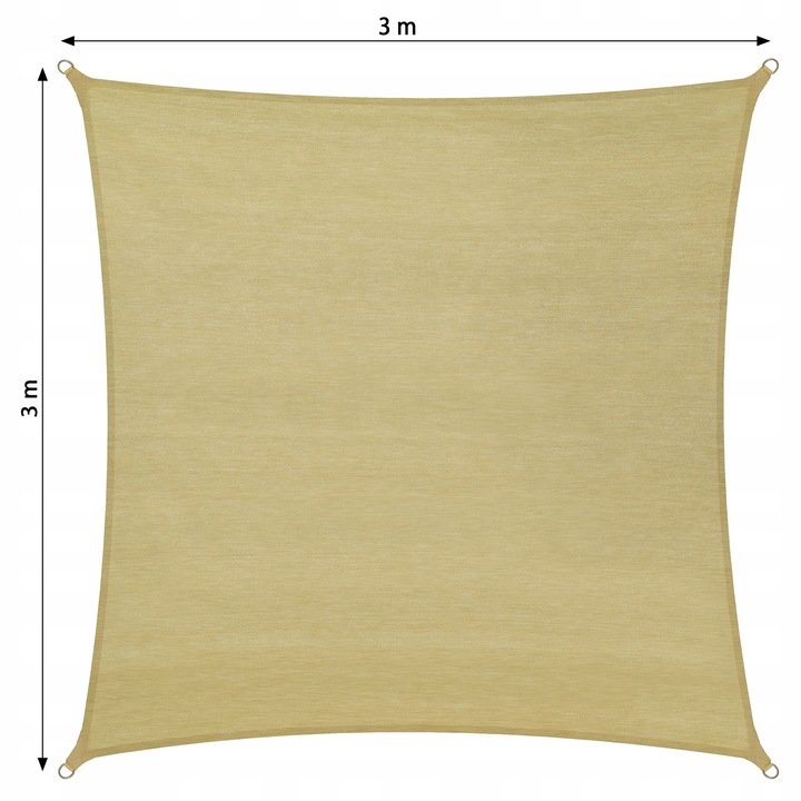 Kwadratowa markiza z ochroną UV 402605 - obrazek 3