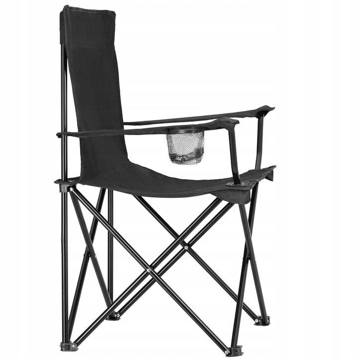Krzesło 2szt turystyczne z oparciem TecTake czarny - obrazek 5