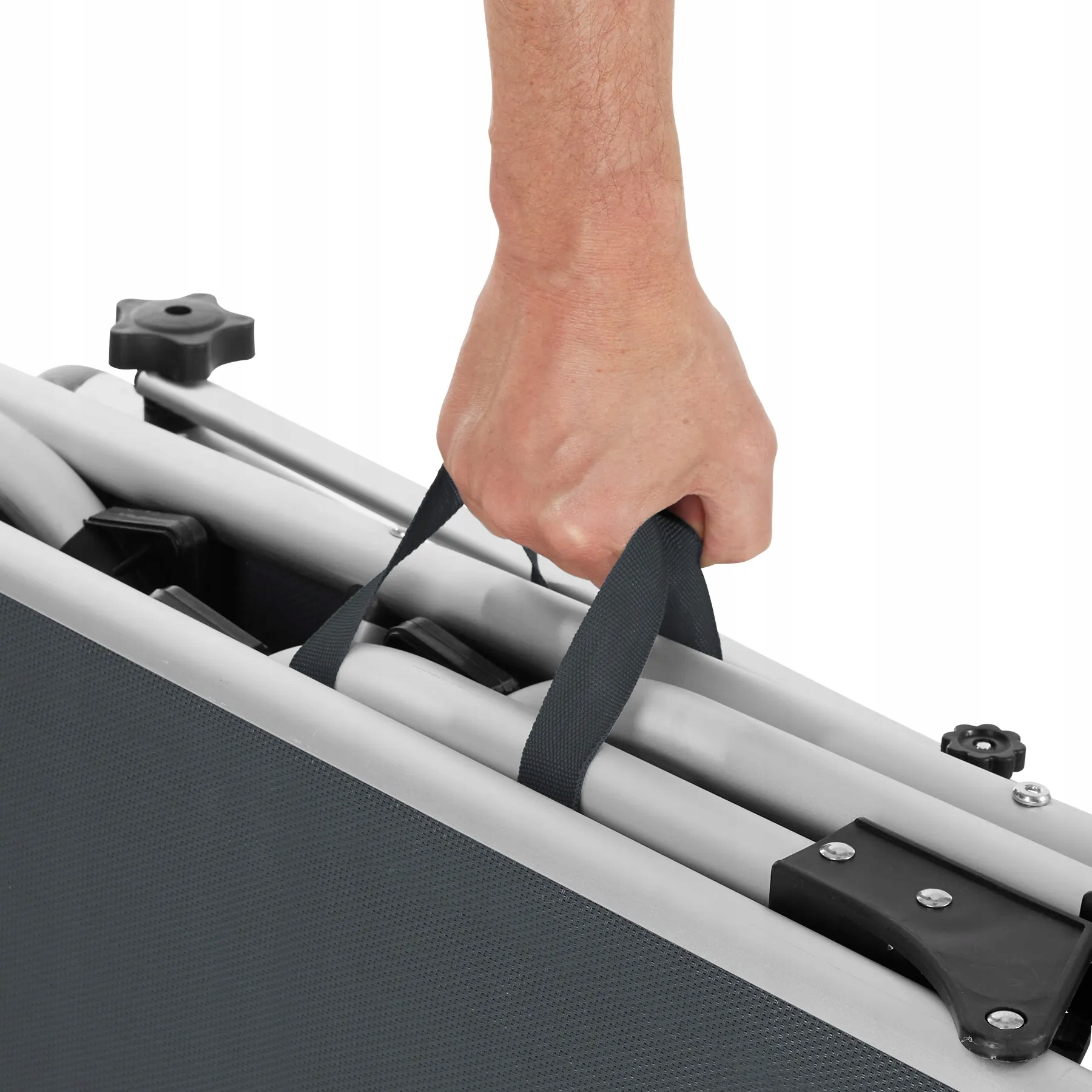 Leżak plażowy Lorella szary regulacją szary - obrazek 4