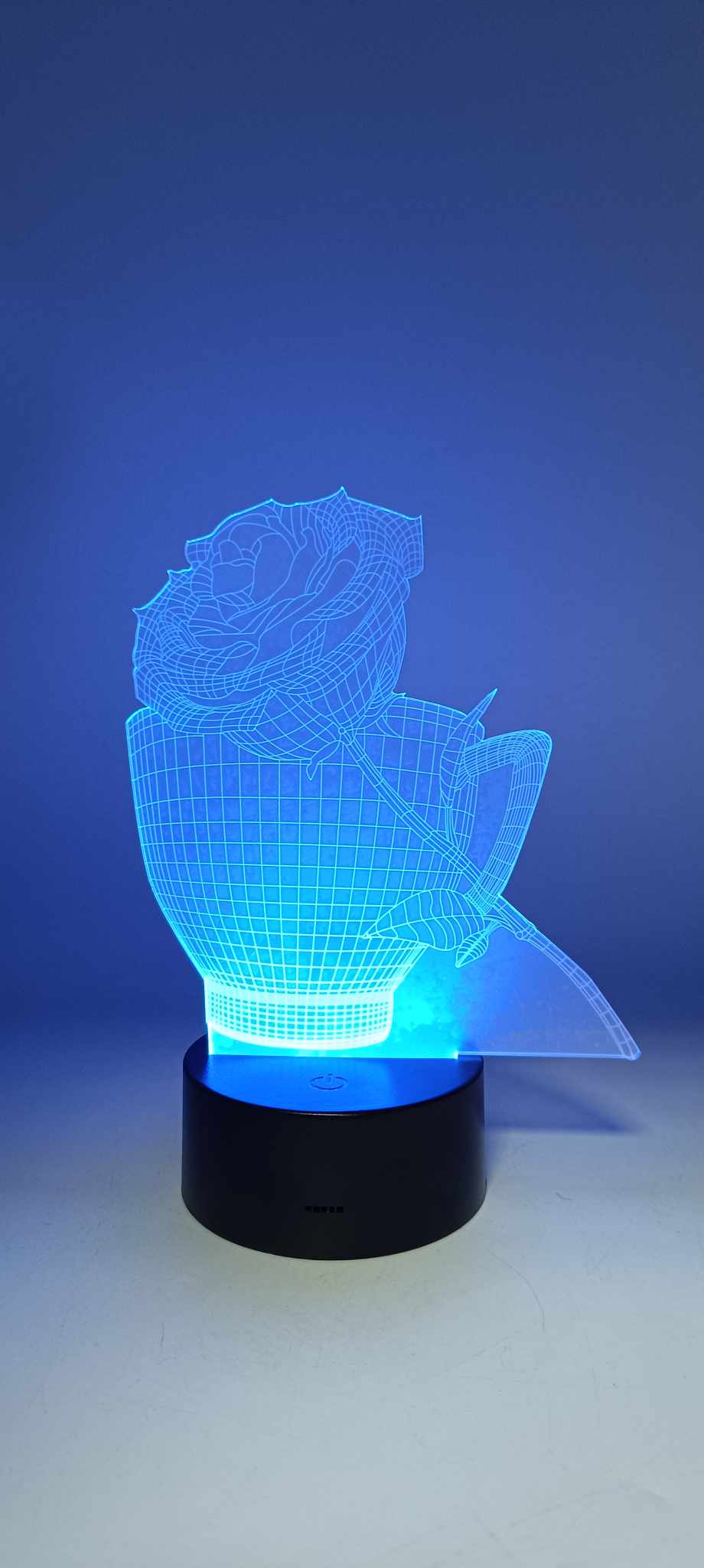 Lampka LED 3D Róża - obrazek 2