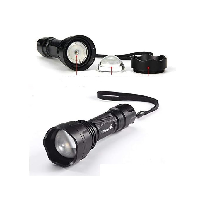 ULTRAFIRE UF-1505R Latarka z czerwonym światłem - obrazek 2