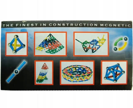 Magnetyczne klocki konstrukcyjne 62el. - obrazek 4