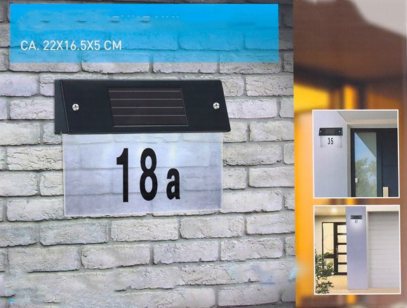 Tabliczka adresowa solarna Numer BUDYNKU LED - obrazek 3