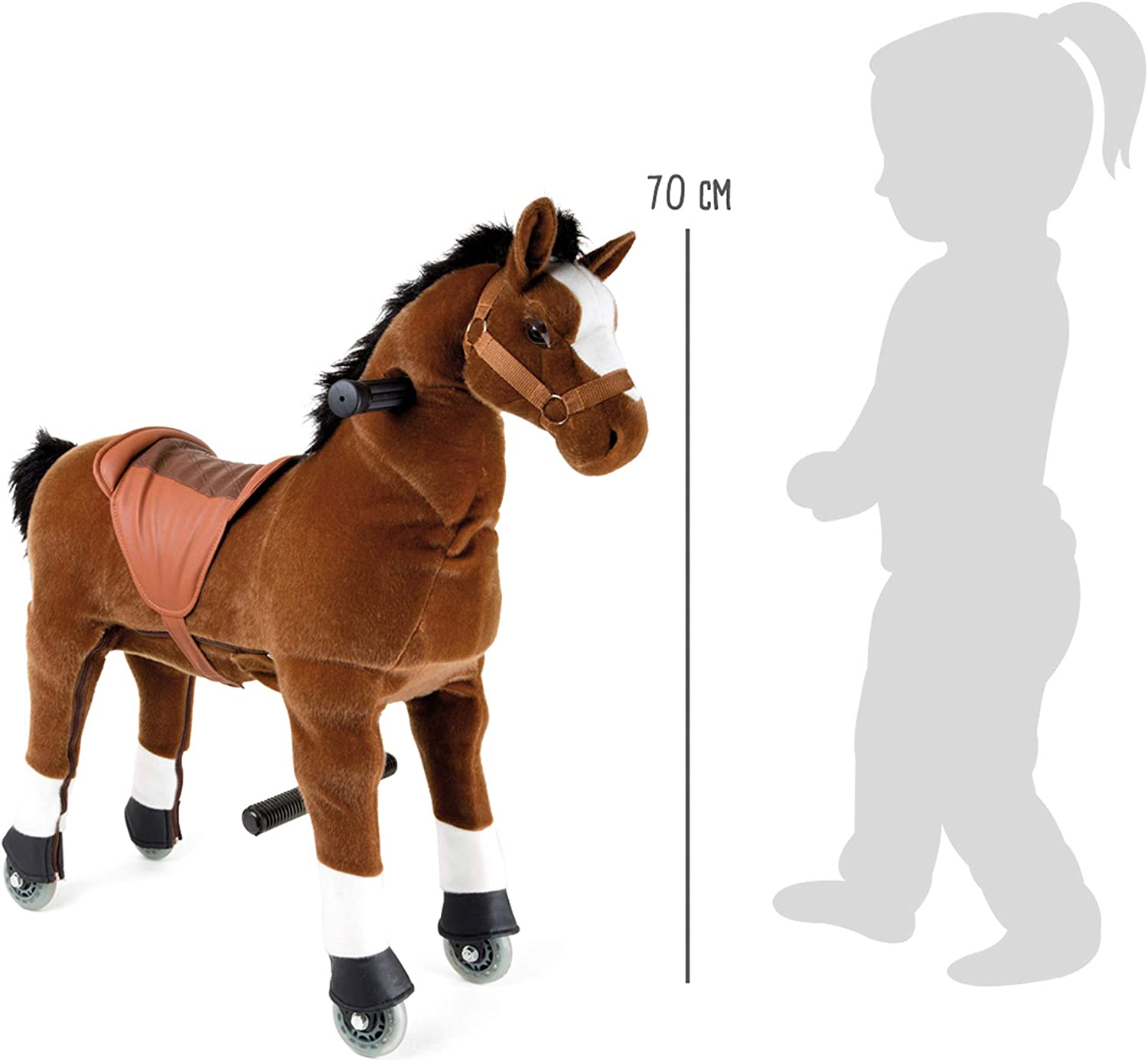 Small Foot 9409 Duży koń na kółkach - obrazek 3