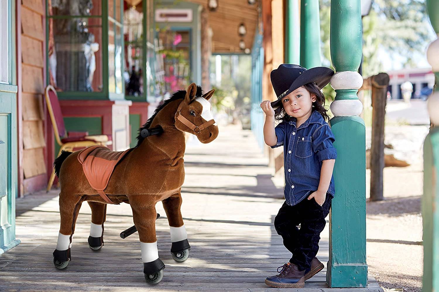 Small Foot 9409 Duży koń na kółkach - obrazek 4