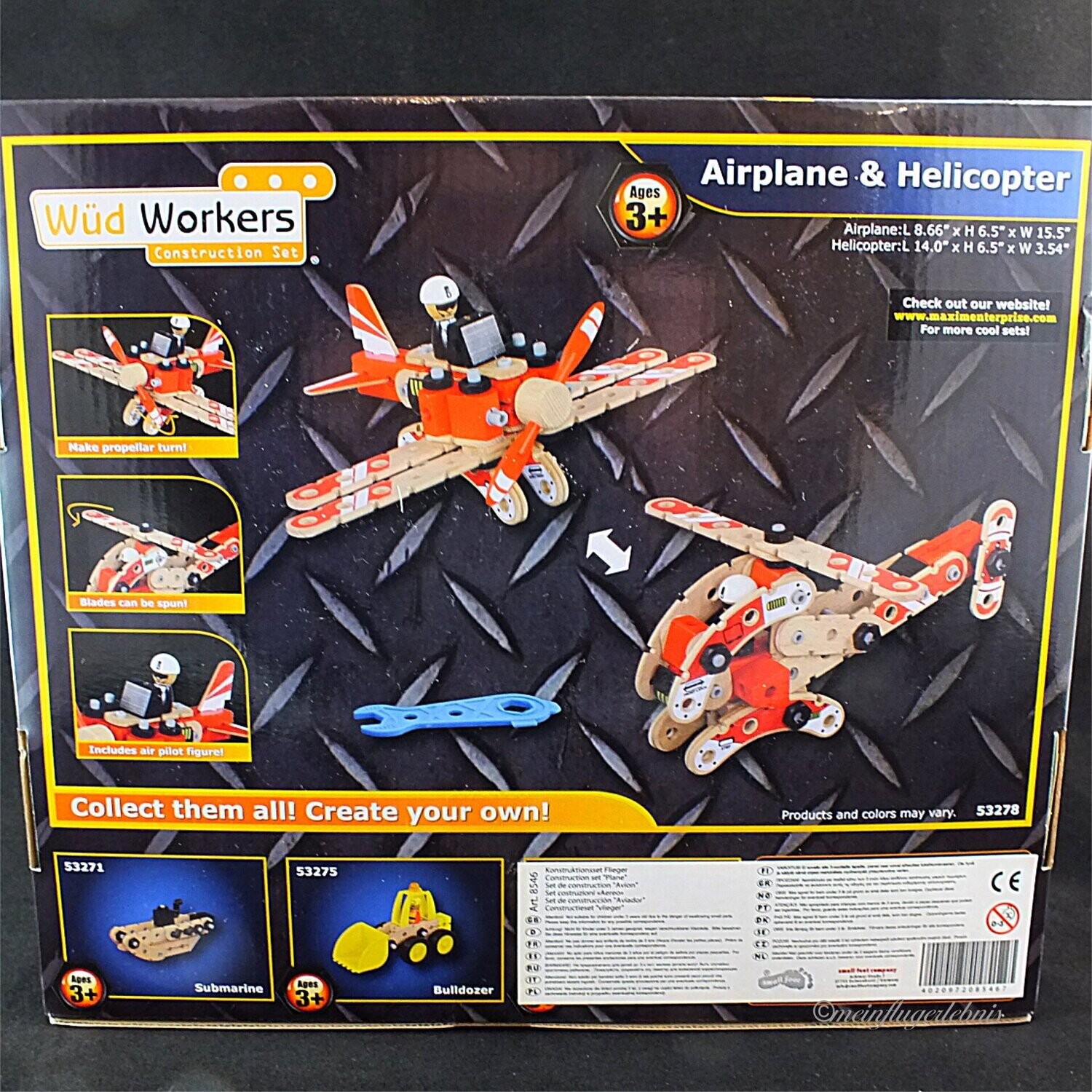 Zestaw do budowy samolotu i helikoptera Small Foot - obrazek 2