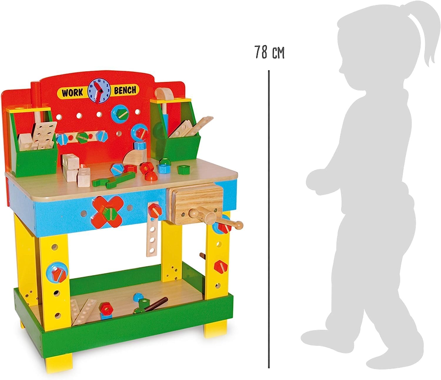 Small foot 1533 stół warsztatowy z drewna - obrazek 2