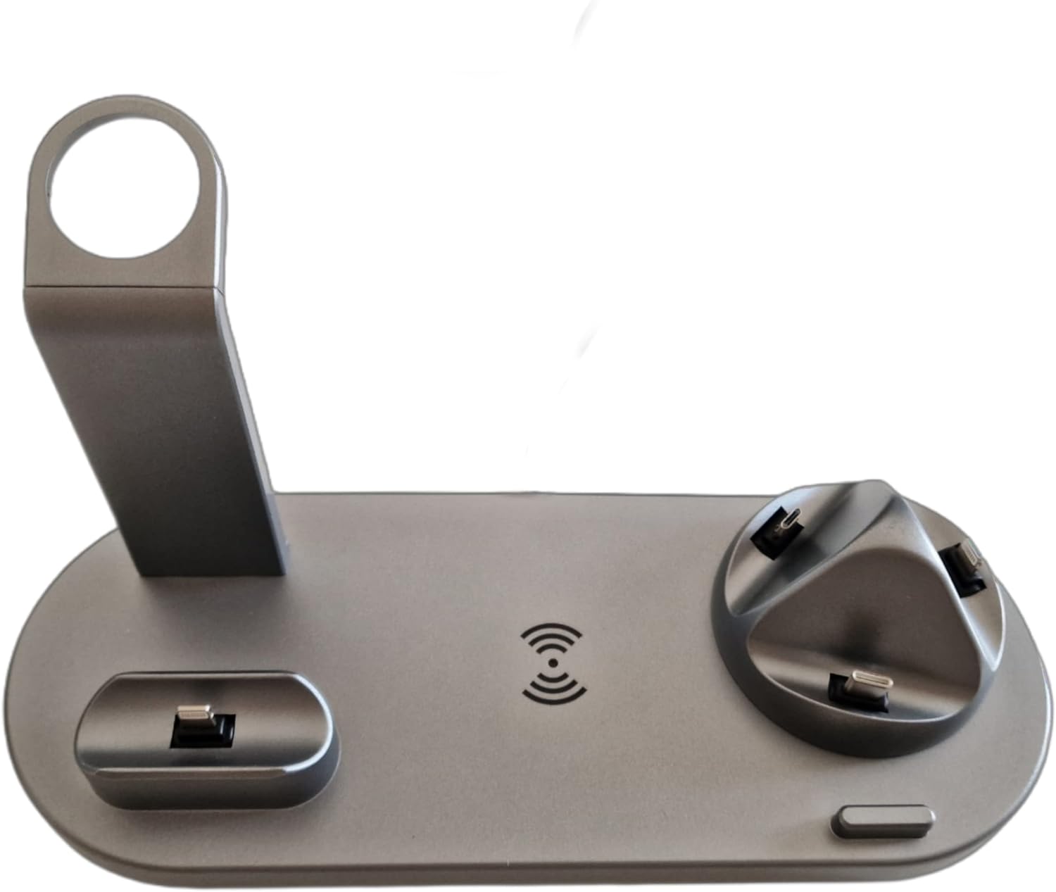 FAST CHARGER Ładowarka bezprzewodowa 4w1 Szara