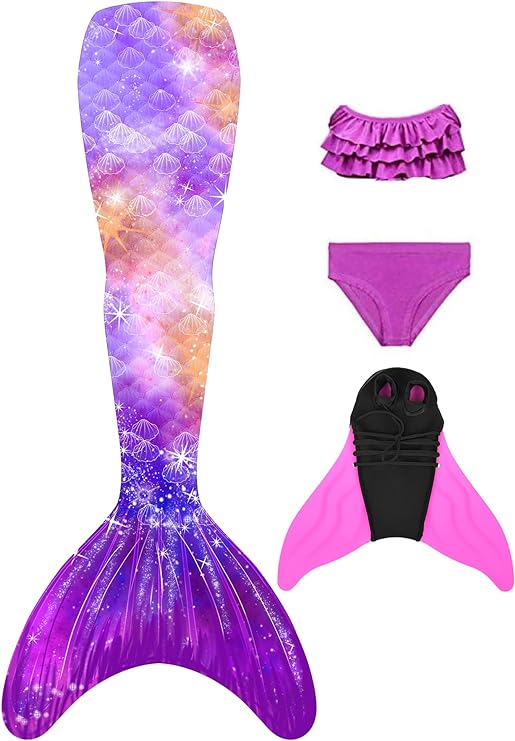 Dziewczęcy strój kąpielowy syrenka