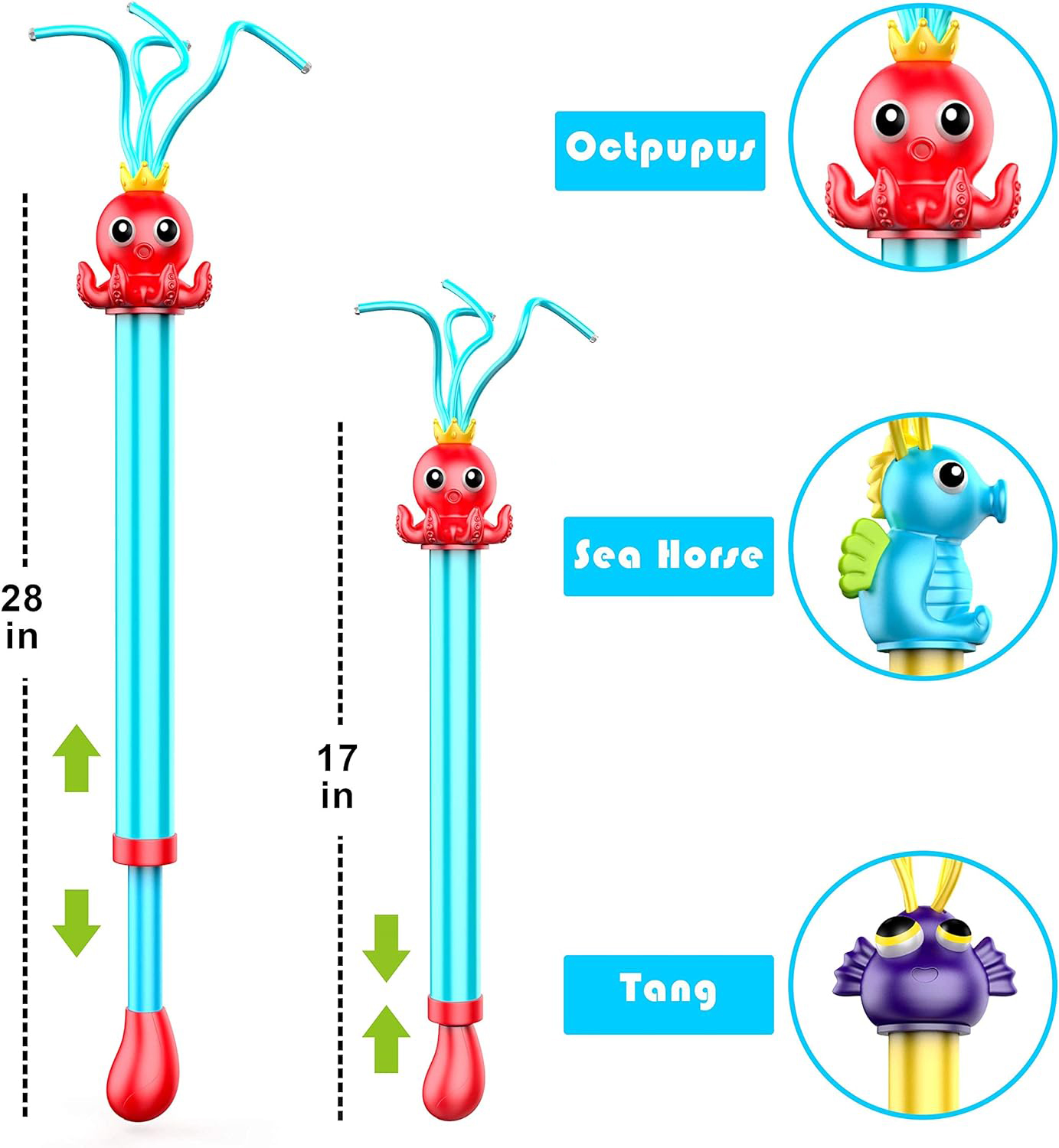 Pompka wodna 3szt. Zwierzątka morskie - obrazek 3