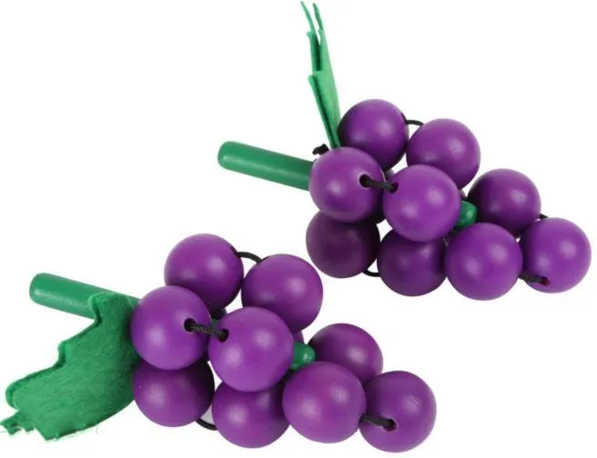 Drewniane kiście winogron do zabawy w sklep - 6 szt. - obrazek 2