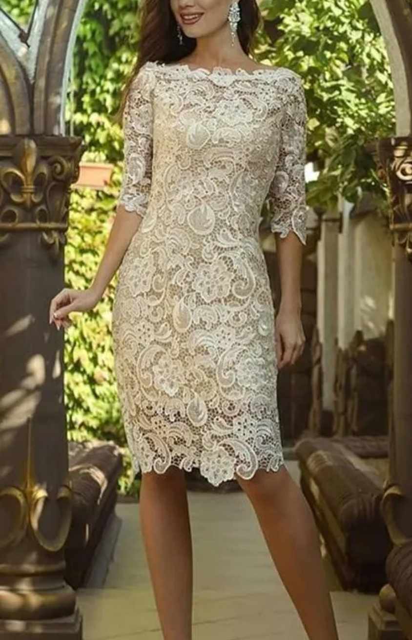 Damska elegancka koronkowa sukienka rozmiar M - obrazek 2