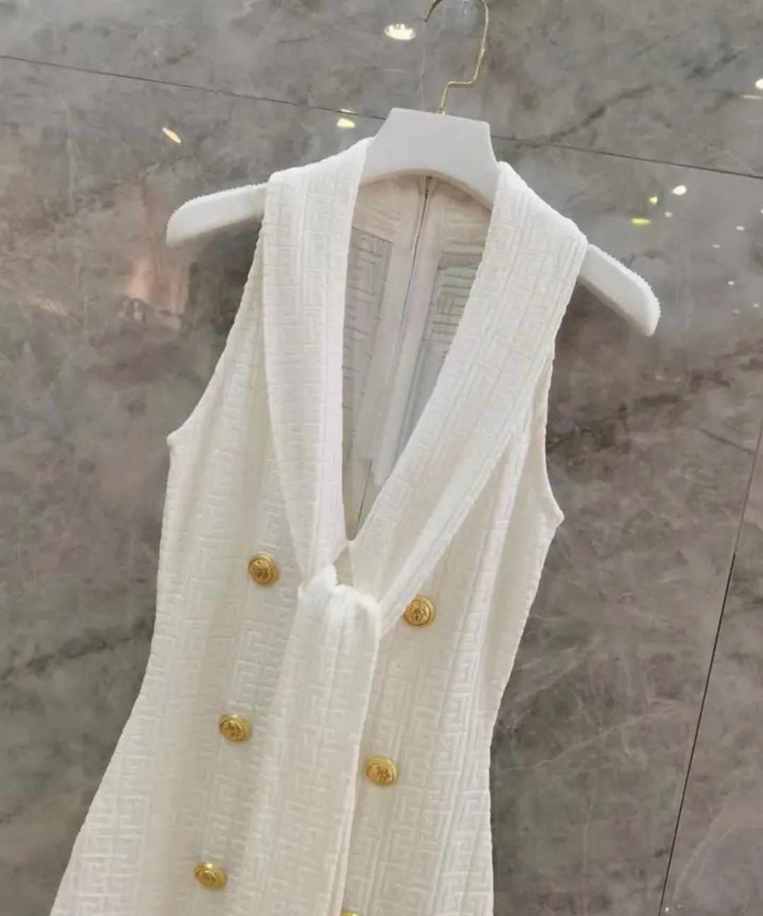 Sukienka damska biała mini rozmiar L - obrazek 2