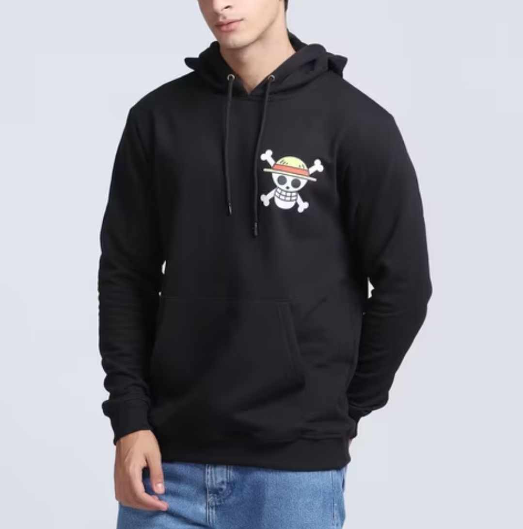 Bluza czarna unisex z nadrukiem - obrazek 2