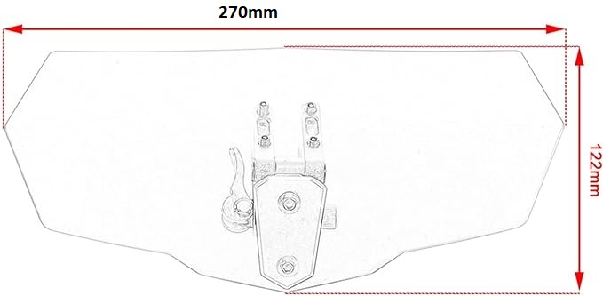 Przednia szyba z mocowaniem Suzuki Gs 500 650 650 xt - obrazek 2