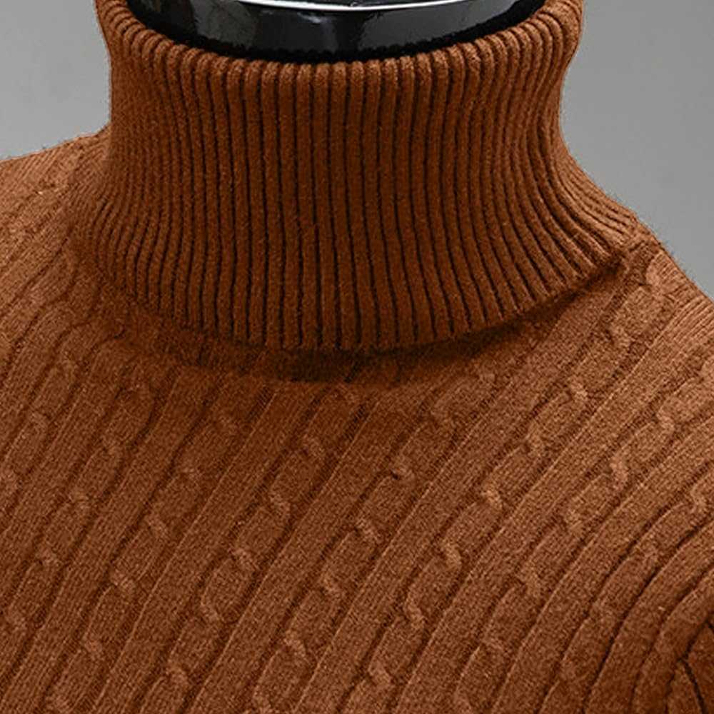 Męski dzianinowy sweter/golf rozmiar M - obrazek 3