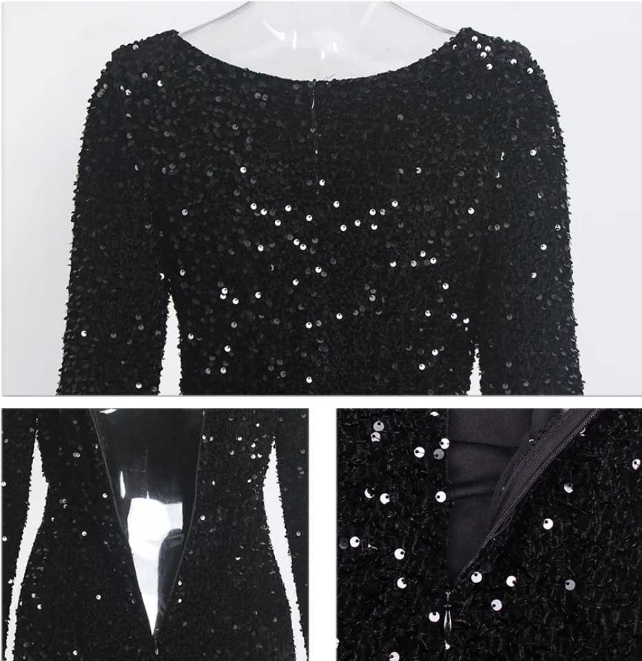 Sukienka damska maxi CEKINOWA rozmiar M - obrazek 6