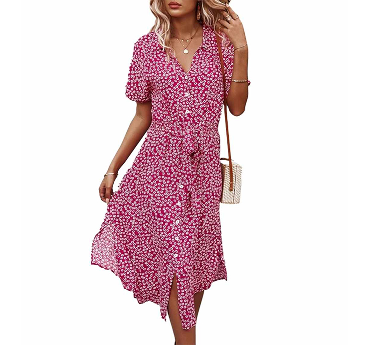 Damska letnia sukienka midi rozmiar M