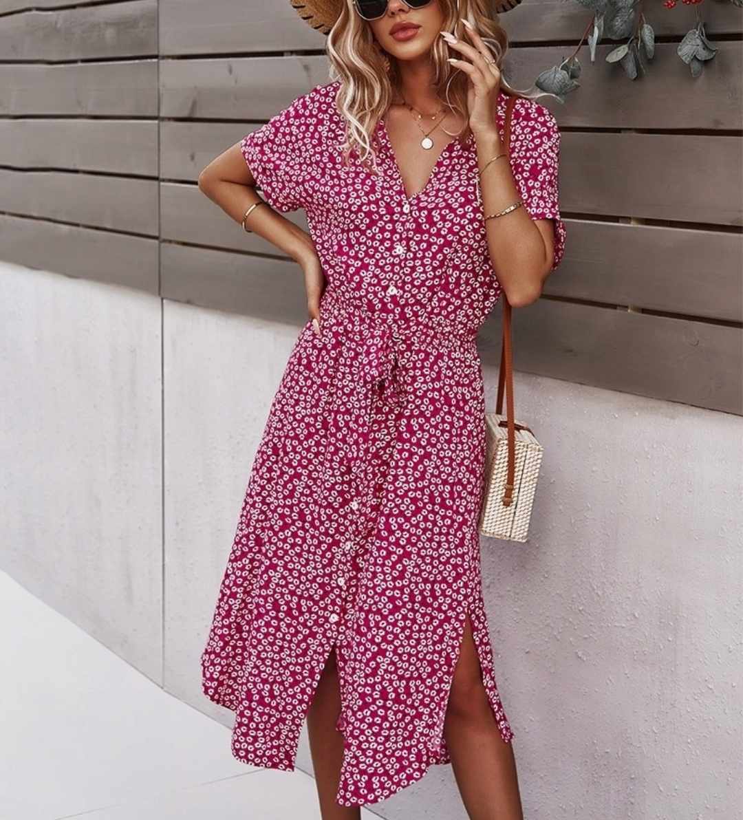 Damska letnia sukienka midi rozmiar M - obrazek 4