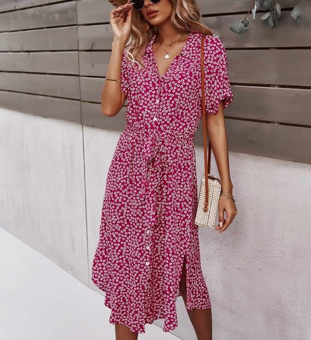 Damska letnia sukienka midi rozmiar M - obrazek 2