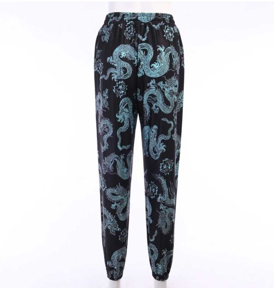 Dresowe damskie spodnie w japońskim stylu - obrazek 3