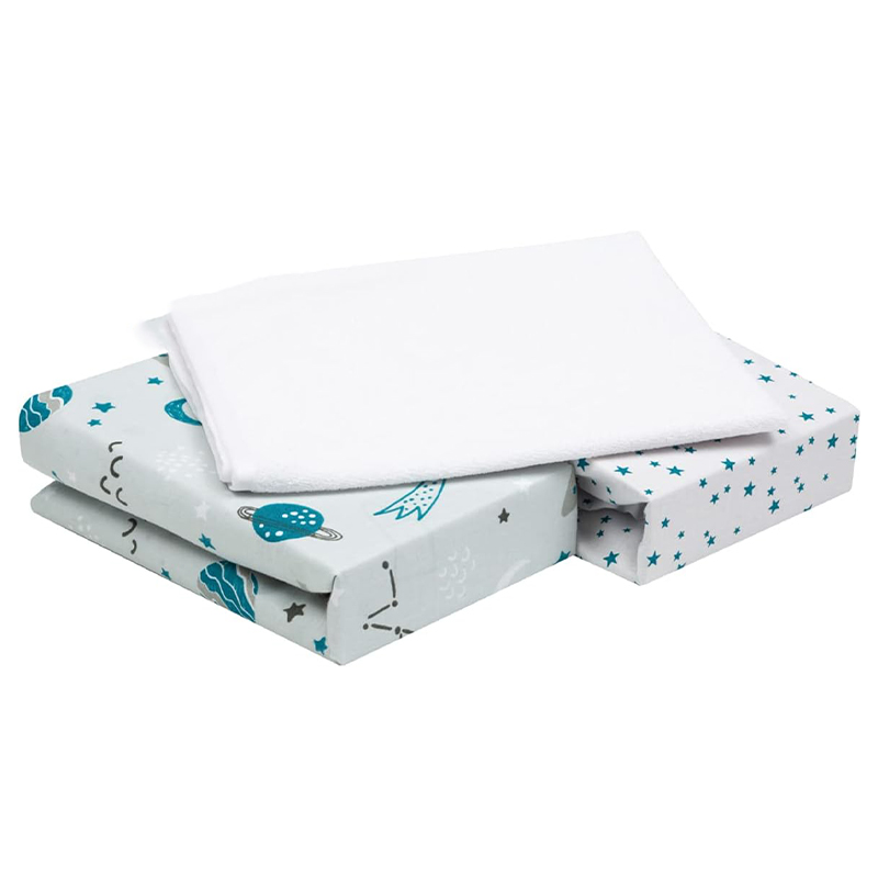 Zestaw prześcieradeł dla dzieci 140 x 70 bawełna