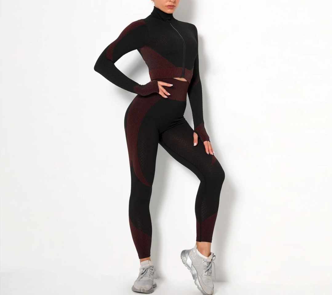 Damski komplet sportowy trzyczęściowy rozmiar S - obrazek 2