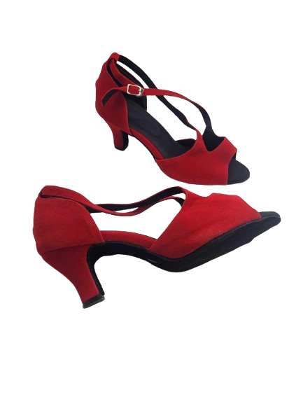 Damskie czerwone buty do tańca - obrazek 5