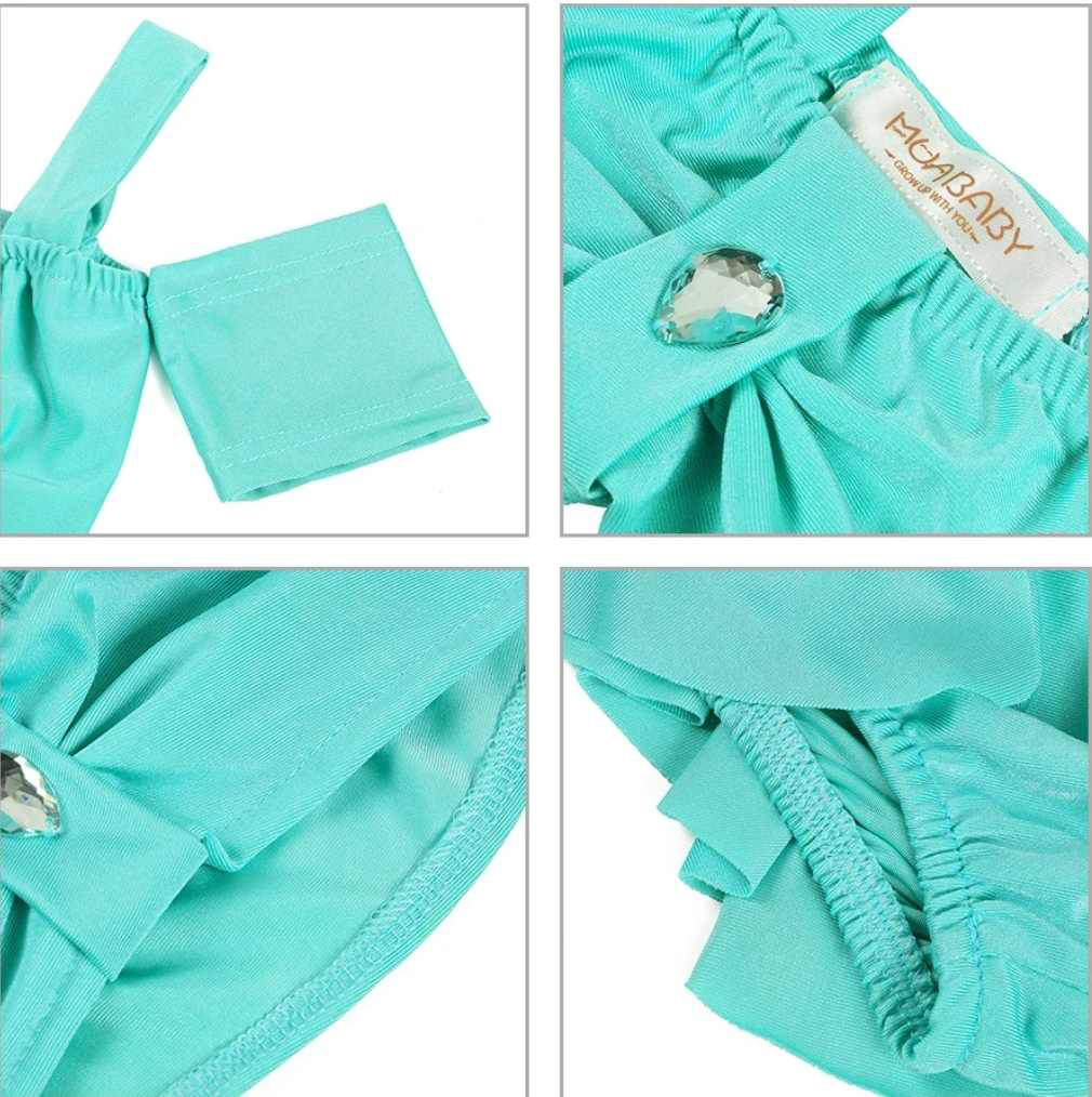 Dziewczęcy dwuczęściowy strój kąpielowy - obrazek 2