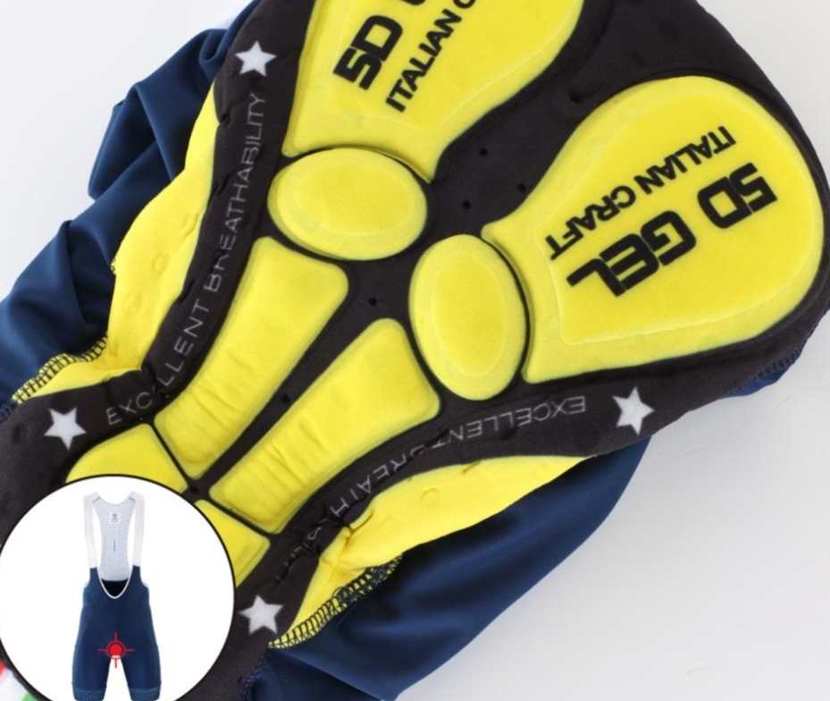 Spodenki rowerowe z szelkami rozmiar M z wkładką - obrazek 7