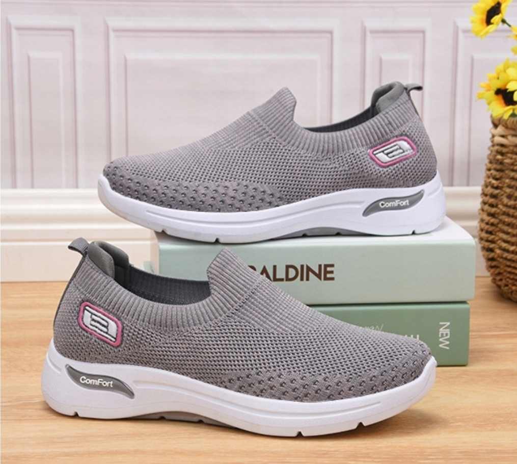 Damskie sportowe buty szare - obrazek 4