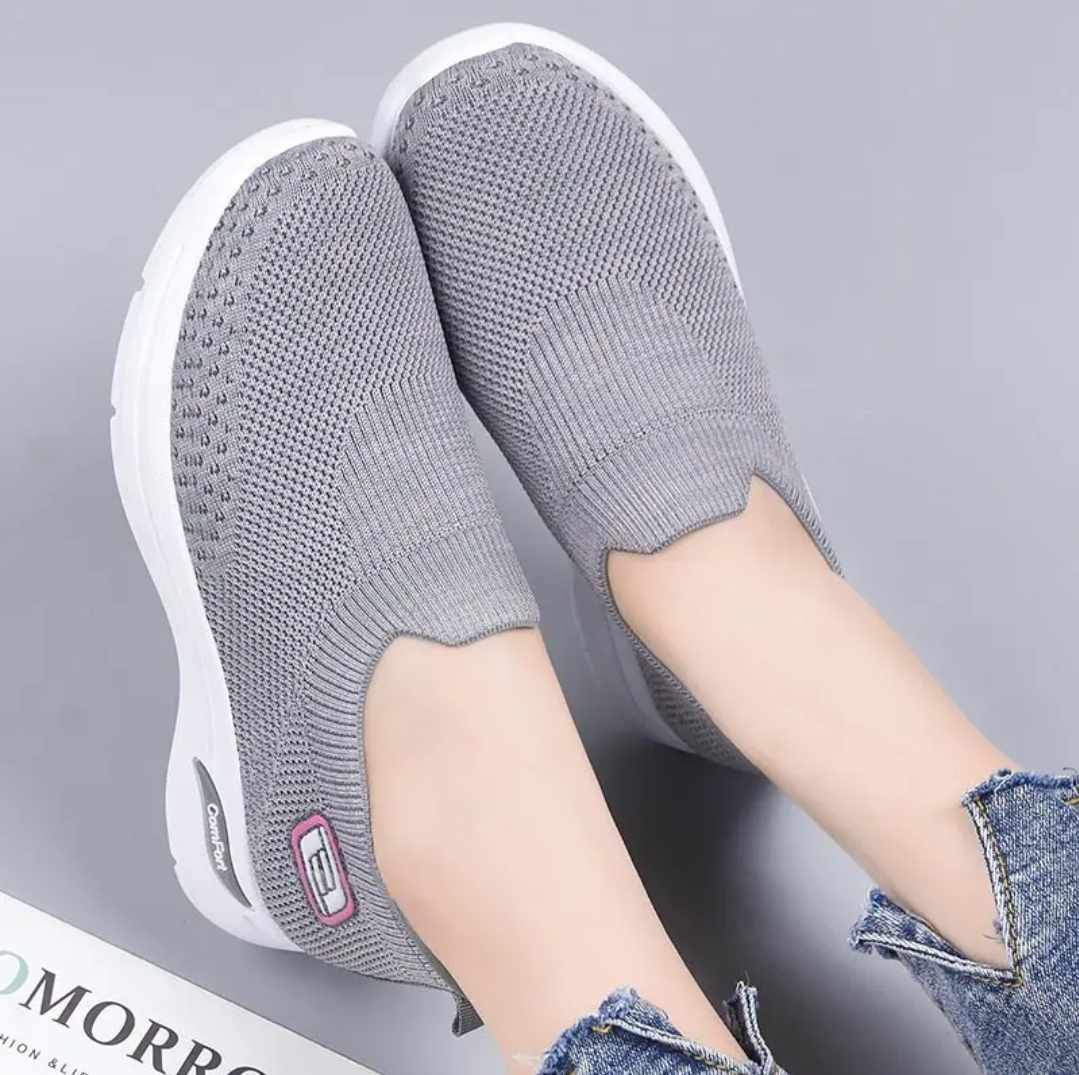 Damskie sportowe buty szare - obrazek 2